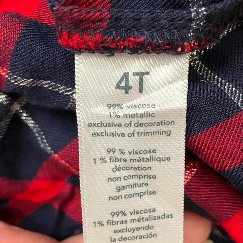 Osh Kosh plaid dress, size 4T